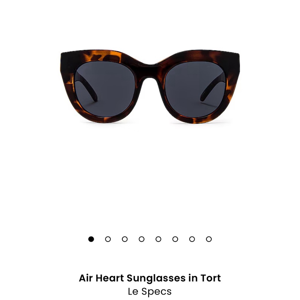 Le Specs Air Heart sunglasses in Tort